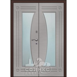 Входная дверь с зеркалом и шумоизоляцией 60-39